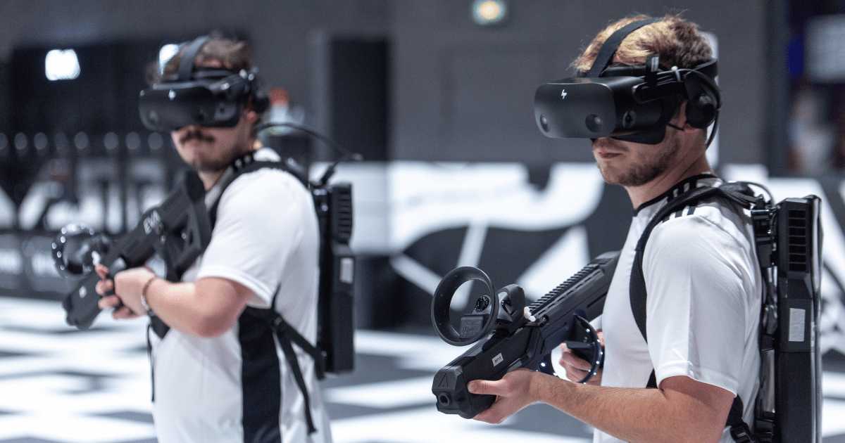 Équipe en séance de team building en réalité virtuelle en Alsace